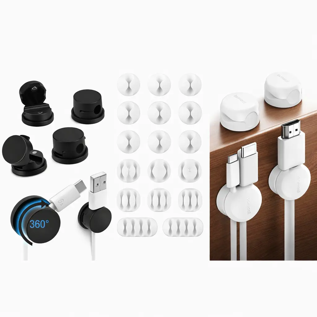 Orden y cableado: clips, cables cortos y organización para cabina