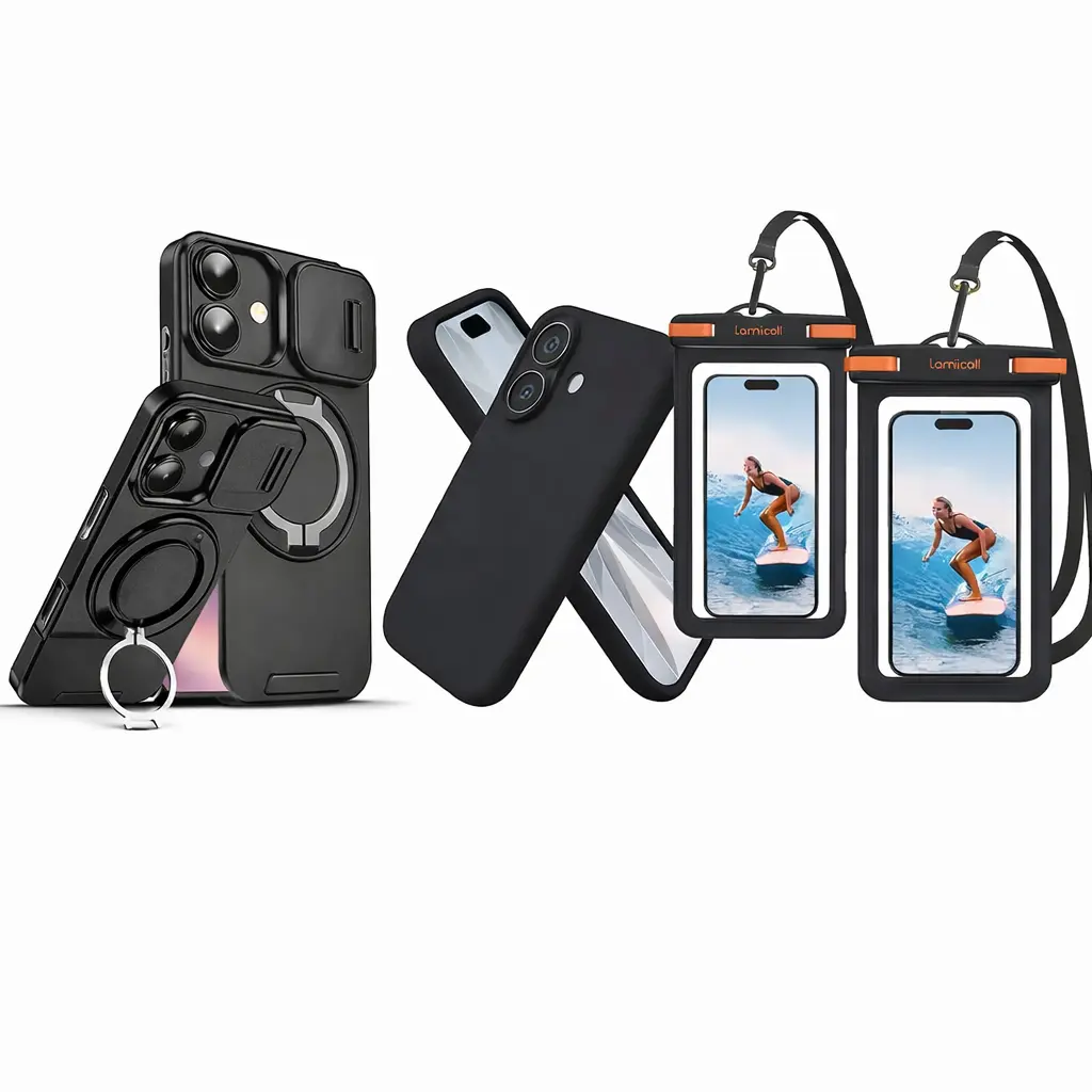 Protección del móvil: fundas antideslizantes y protectores anti-reflejo para reducir brillos y caídas