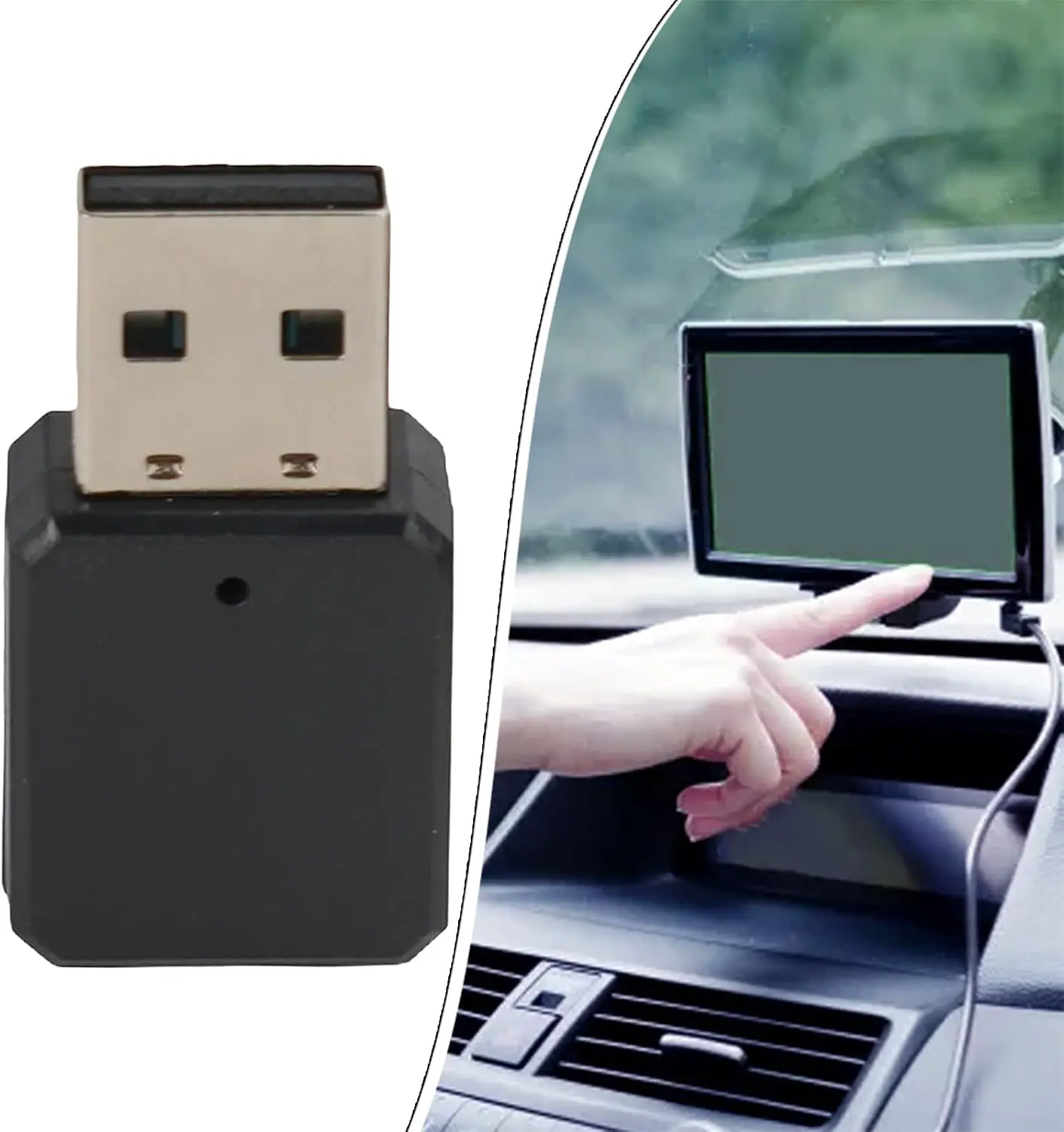 Adaptador inalámbrico Android Auto/CarPlay (alternativa económica) para reducir manipulación del móvil