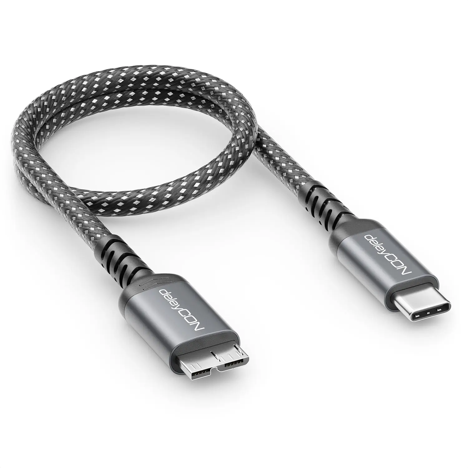 Cable corto reforzado (modelo fiable) para mantener orden y evitar enganchones