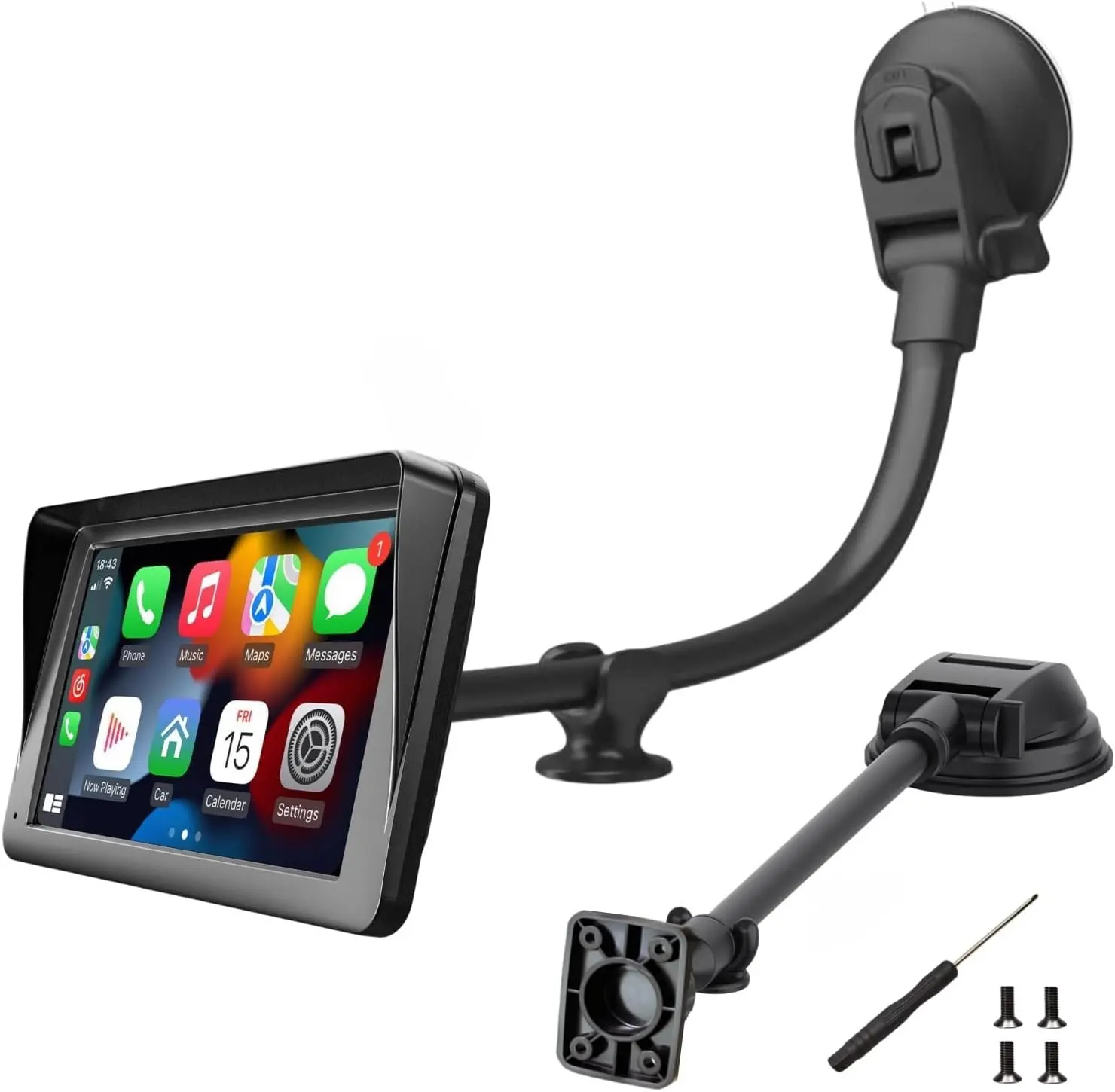 Ventosa + brazo largo (económico) - soporte móvil parabrisas